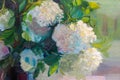 Oil painting texture painting still life, impressionism art