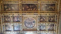 Oil paintings decorating the interior ceilings of Palazzo Vecchio