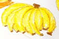 Oil Pastel Drawing Bananas Royalty Free Stock Photo