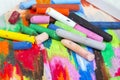 Oil pastels Royalty Free Stock Photo