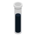 Oil petrol test tube icon, isometric style Royalty Free Stock Photo