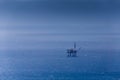 Oil petroleum platform in the sea