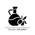 Oil pixel perfect black glyph icon