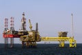 Oil platforms in North Sea Royalty Free Stock Photo