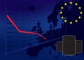 Oil price fall in European Union graph