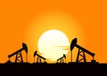 Oil pump icon vector illustration Royalty Free Stock Photo