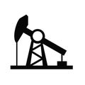 Oil pump icon vector Royalty Free Stock Photo