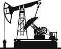 Oil Pump Icon. Vector illustration. Royalty Free Stock Photo