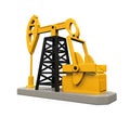 Oil Pump Isolated Royalty Free Stock Photo