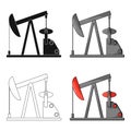 Oil pump.Oil single icon in cartoon style vector symbol stock illustration web.