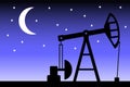Oil pump silhouette.