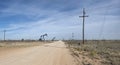 Oil Pumpjacks on the Permian Basin at Seminole, Texas