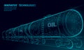 Oil railway cistern 3D render low poly. Fuel petroleum finance industry diesel tank. Cylinder railroad wagon train