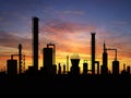 Oil refinery Royalty Free Stock Photo