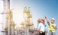 Oil refinery. Royalty Free Stock Photo