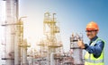 Oil refinery. Royalty Free Stock Photo