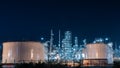 Oil refinery gas industry plant of petroleum Royalty Free Stock Photo