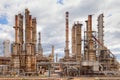 Oil refinery petrochemical industry plant Royalty Free Stock Photo