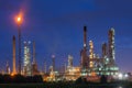 Oil refinery or petroleum refinery industry in industrial estate
