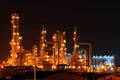 Oil refinery plant Royalty Free Stock Photo