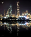 Oil refinery plant Royalty Free Stock Photo