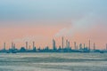 Oil refinery on Bukom Island in Singapore