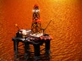 Oil rig Royalty Free Stock Photo