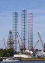 Oil rig Royalty Free Stock Photo