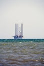 Oil rig in the Mediterranian sea