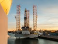 Oil rig Paragon C463 in the port of IJmuiden