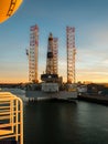 Oil rig Paragon C463 in the port of IJmuiden