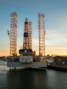 Oil rig Paragon C463 in the port of IJmuiden