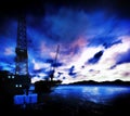 Oil rig platform