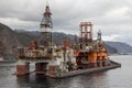 Oil Rigs at the port of Tenerife Spain