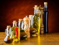 Oil, salt, vinegar Food Seasonings Royalty Free Stock Photo