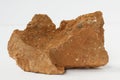 Oil shale mineral on white background