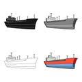 Oil ship.Oil single icon in cartoon style vector symbol stock illustration web.