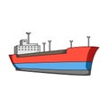 Oil ship.Oil single icon in cartoon style vector symbol stock illustration web.