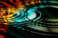 Oil Slick Ripples Royalty Free Stock Photo