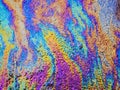 Oil Slick. Vibrant colored texture, abstract background.