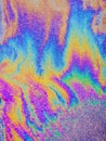 Oil Slick. Vibrant colored texture, abstract background. Royalty Free Stock Photo