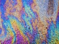 Oil Slick. Vibrant colored texture, abstract background. Royalty Free Stock Photo