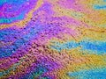 Oil Slick. Vibrant colored texture, abstract background. Royalty Free Stock Photo