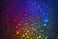 Oil and soap bubbles macro photography Royalty Free Stock Photo