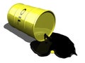 Oil spilling 2 Royalty Free Stock Photo