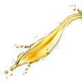 Oil splash isolated on white background. Vector illustration. Royalty Free Stock Photo