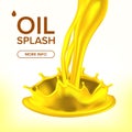 Oil Splash Vector. Cosmetic, Machine. Automobile Industry. Organic Diesel. Mechanic Symbol. 3D Realistic Isolated Royalty Free Stock Photo