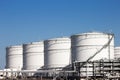 Oil storage silo s Royalty Free Stock Photo