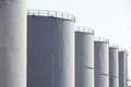 Oil storage tanks Royalty Free Stock Photo