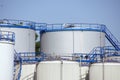 Oil storage tanks Royalty Free Stock Photo